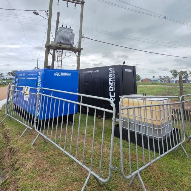 Grupos Geradores para a 36ª Abertura Oficial da Colheita do Arroz na Embrapa do Capão do Leão/ RS
